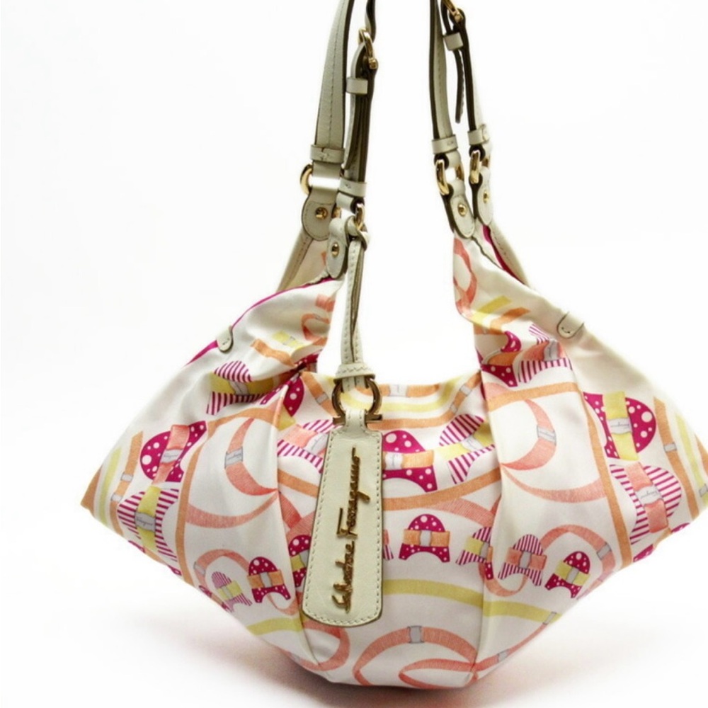 Salvatore Ferragamo satin shoulder bag